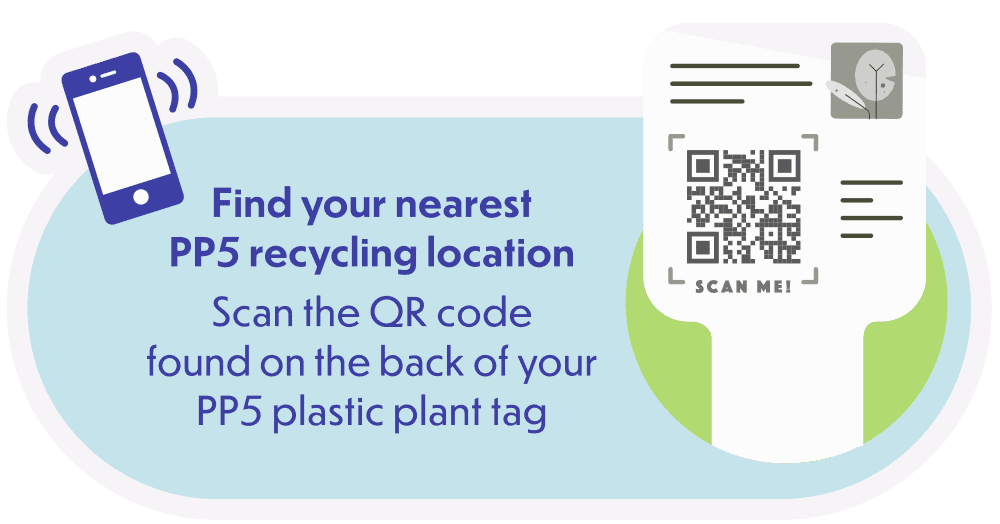 PP5 Pot Recycling - Scan QR Code For Pot Drop Location